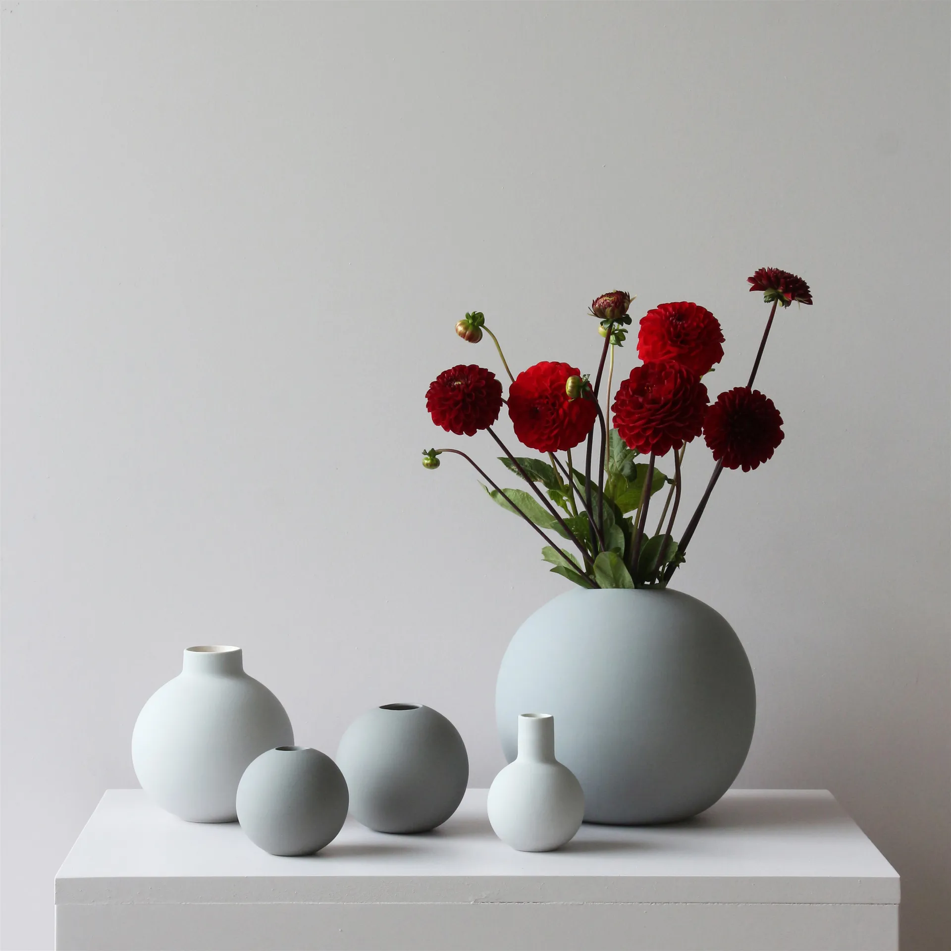 球形花瓶 灰色, 10cm Cooee Design
