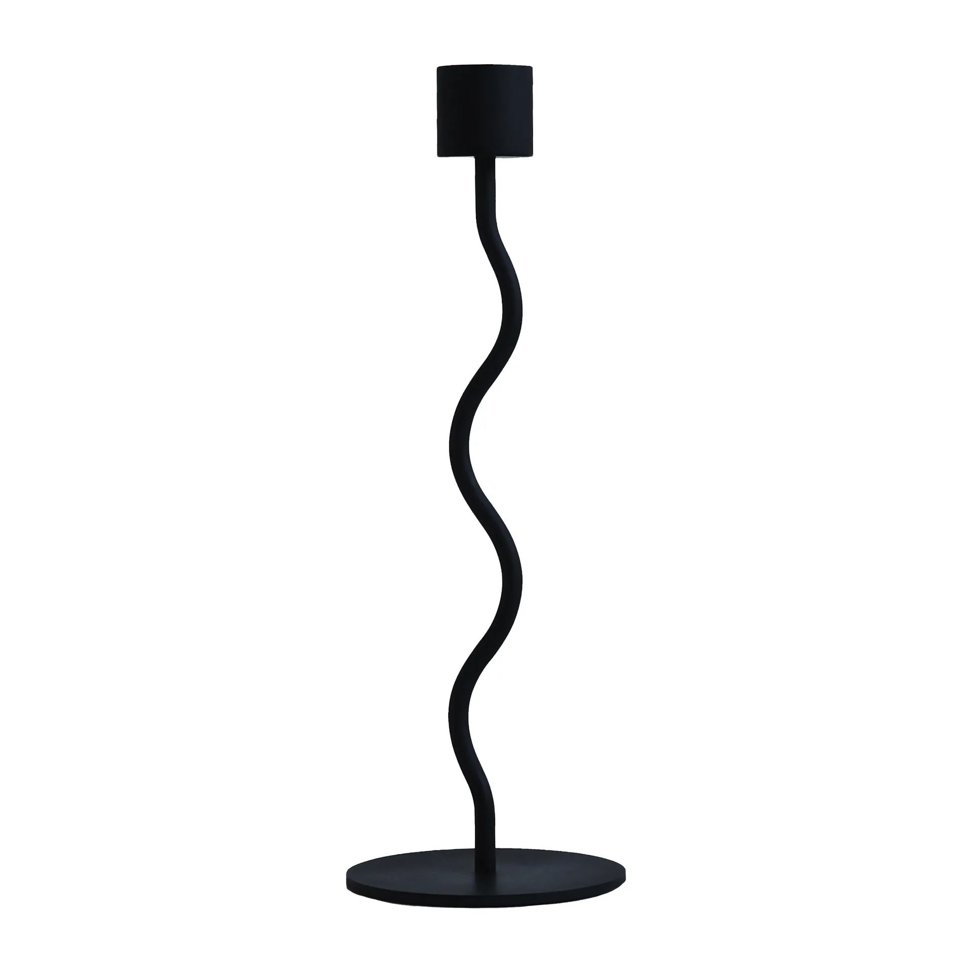 弧形烛台 23cm, 黑色 Cooee Design
