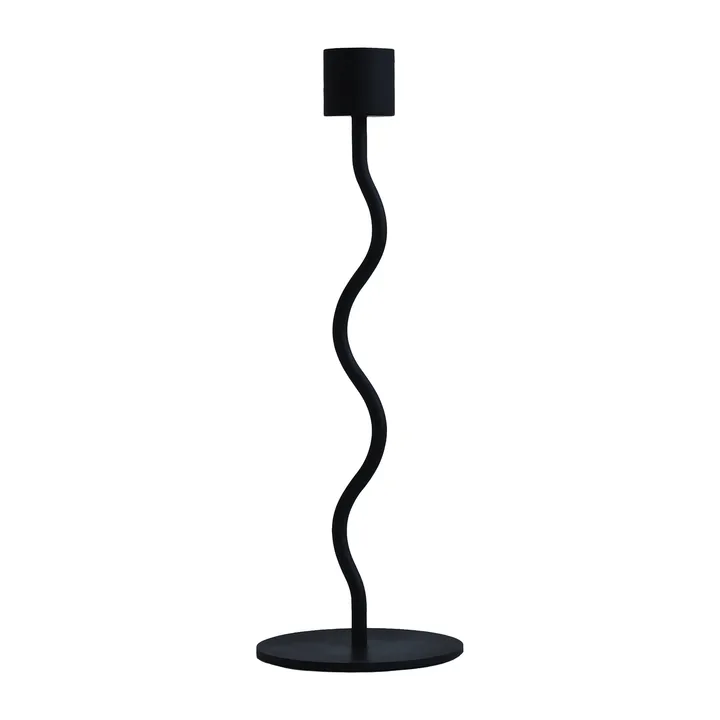弧形烛台 23cm - 黑色 - Cooee Design