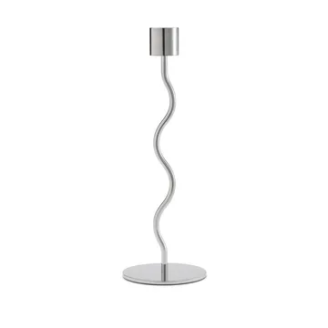 弧形烛台 23cm - 不锈钢 - Cooee Design