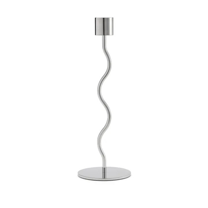 弧形烛台 23cm - 不锈钢 - Cooee Design