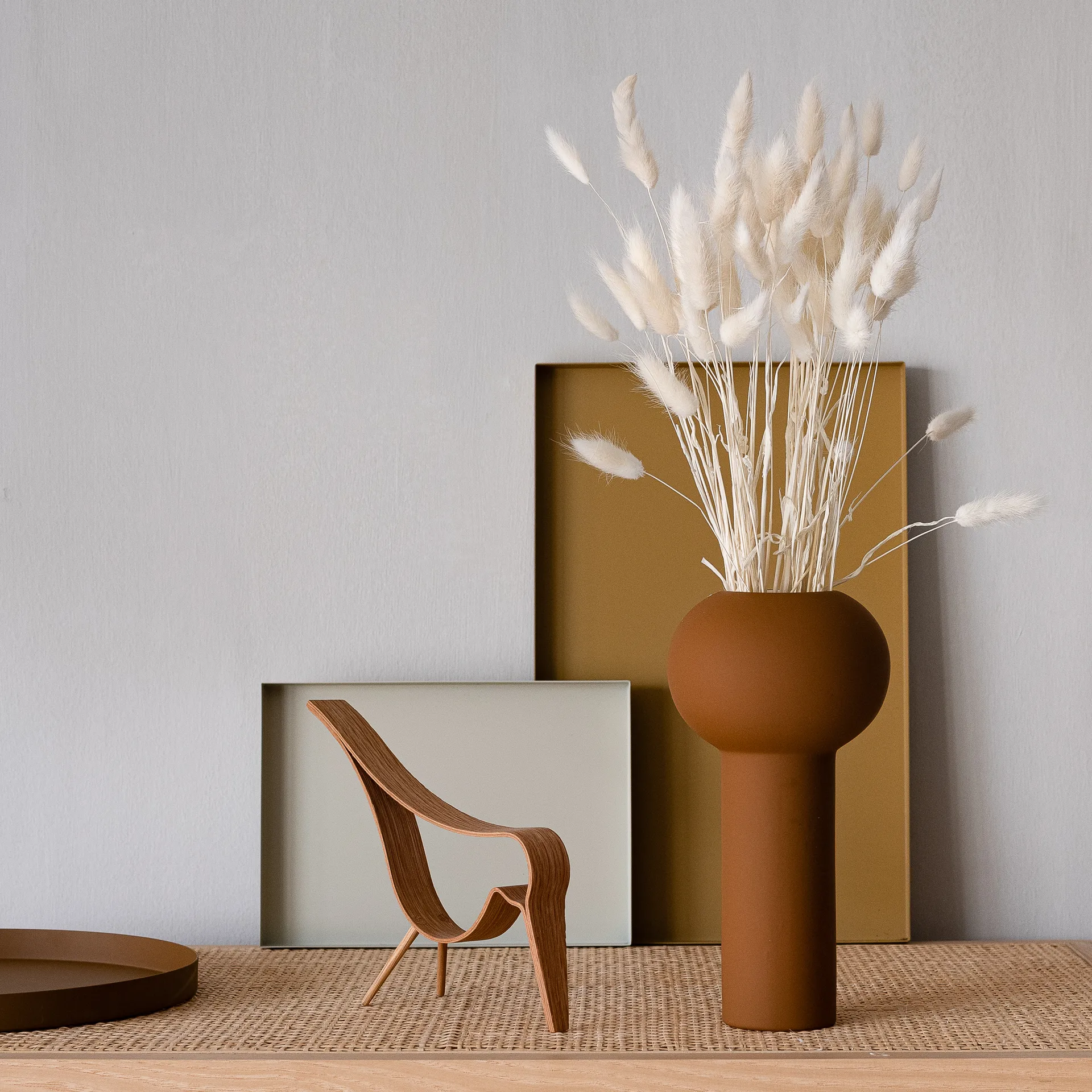 柱形花瓶 24cm, 椰子色 Cooee Design