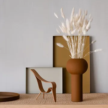 柱形花瓶 24cm - 椰子色 - Cooee Design