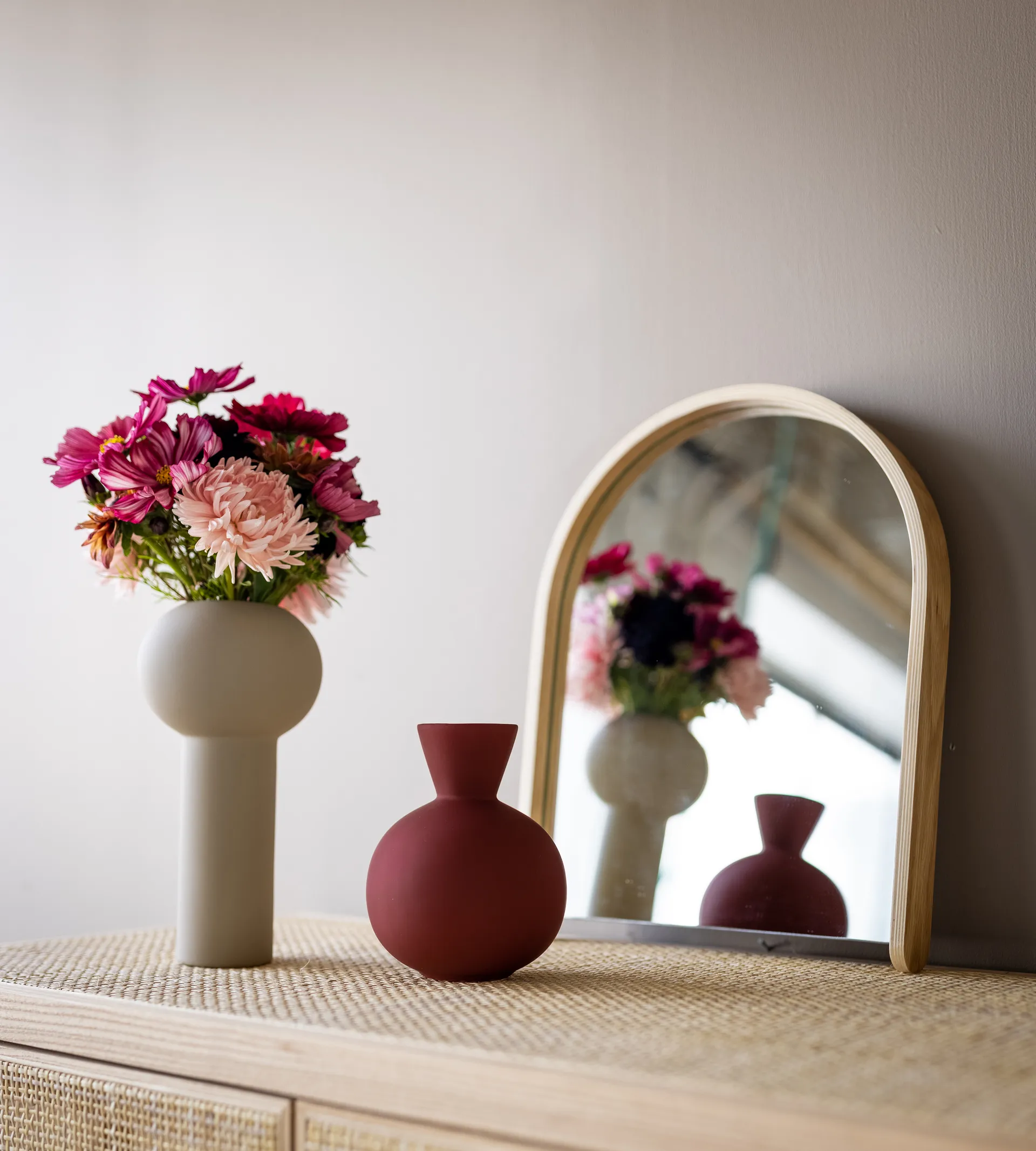 柱形花瓶 24cm, 沙色 Cooee Design
