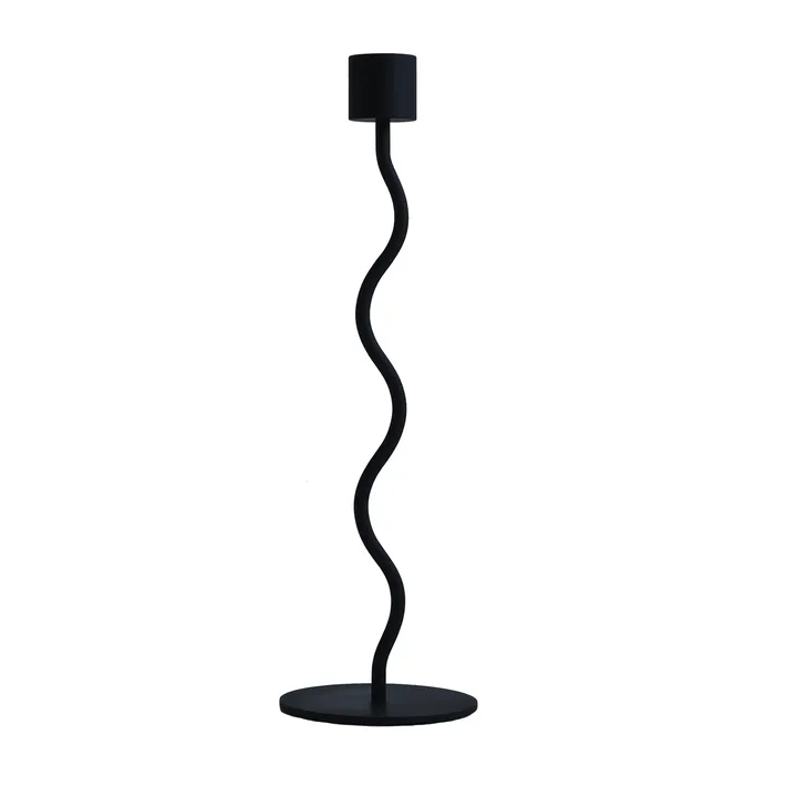 弧形烛台 26cm - 黑色 - Cooee Design