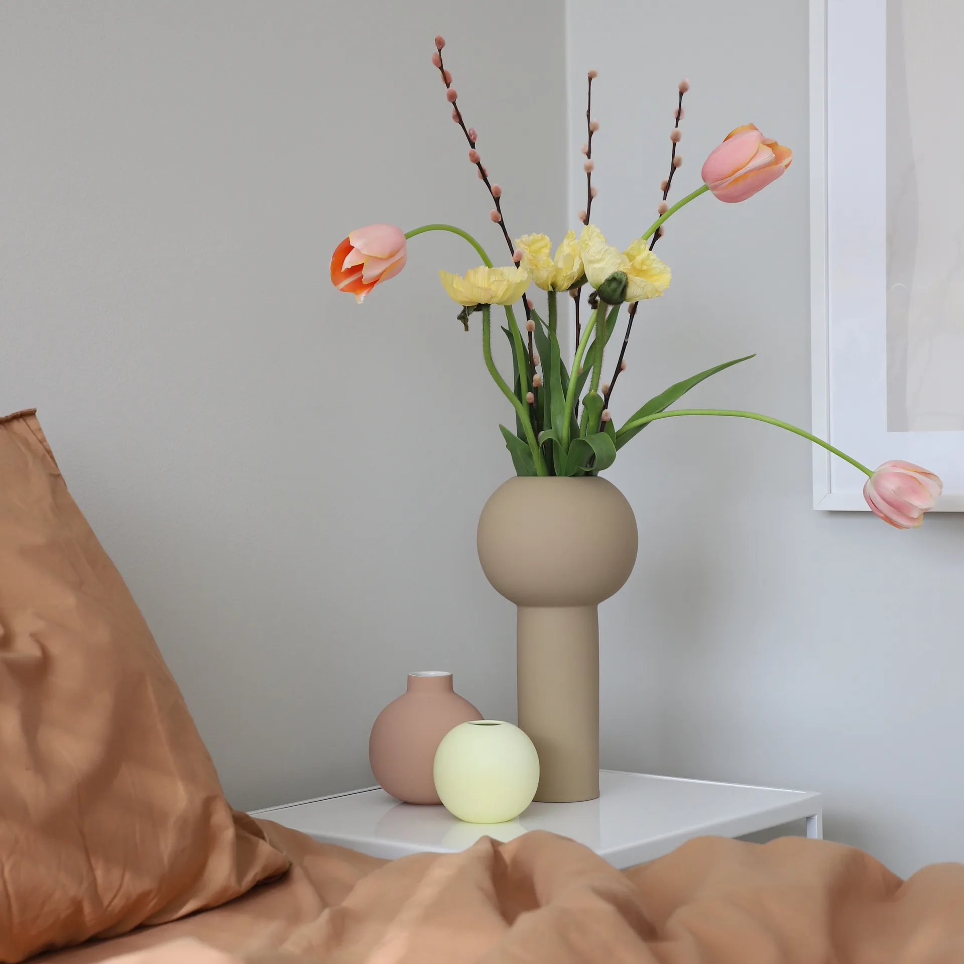 32cm立柱式花瓶, 沙色 Cooee Design