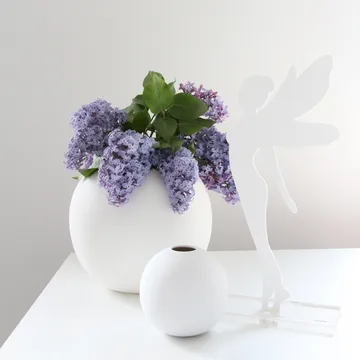 Ball 白色花瓶 - 10cm - Cooee Design