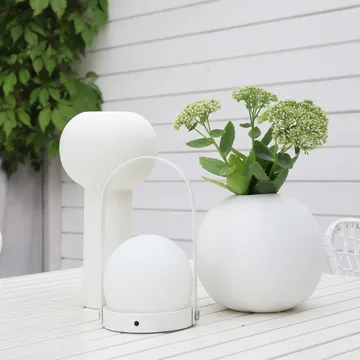 Ball 白色花瓶 - 20cm - Cooee Design