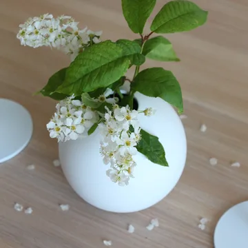 Ball 白色花瓶 - 8cm - Cooee Design