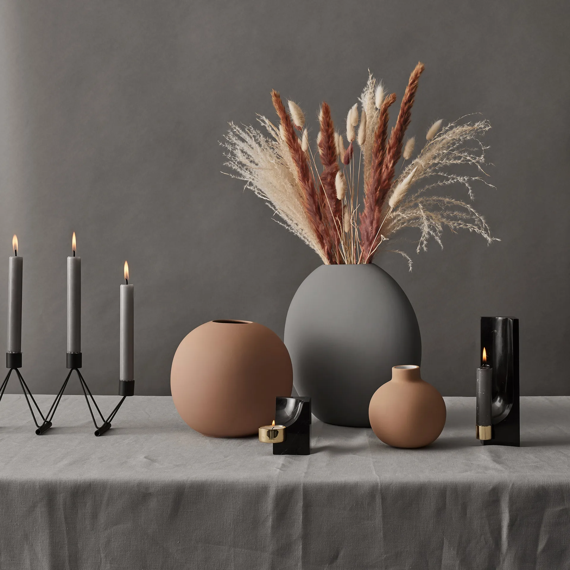 Ball 花瓶 cafe au Lait, 20 cm Cooee Design