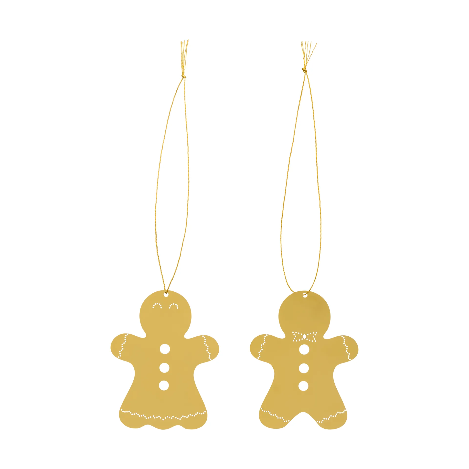 Christmas deco gingerbread 6 cm, 黄铜 Cooee Design