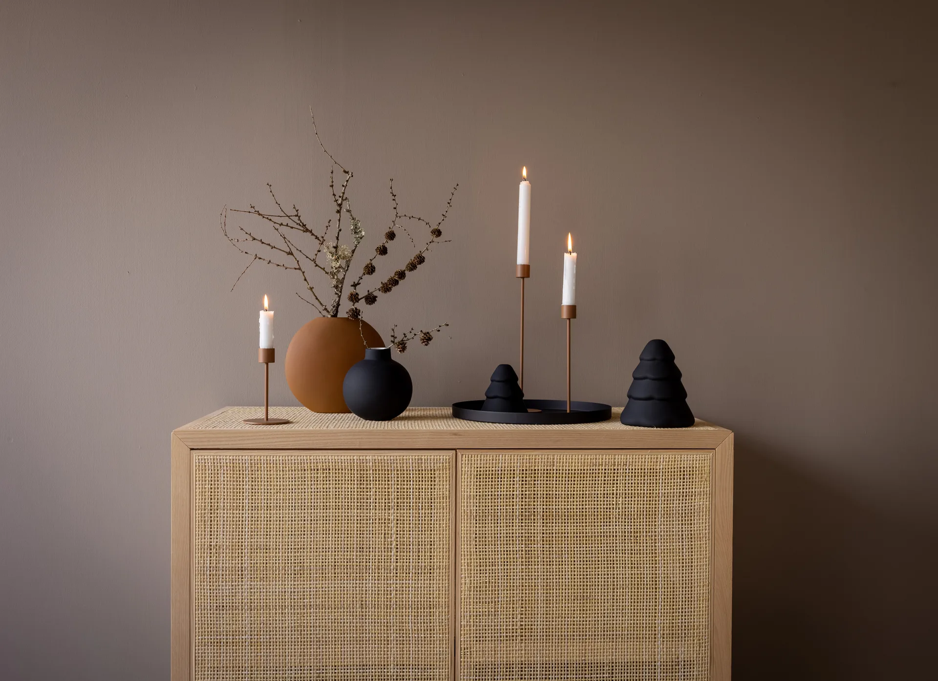 Cooee 烛台 13 cm, Coconut Cooee Design