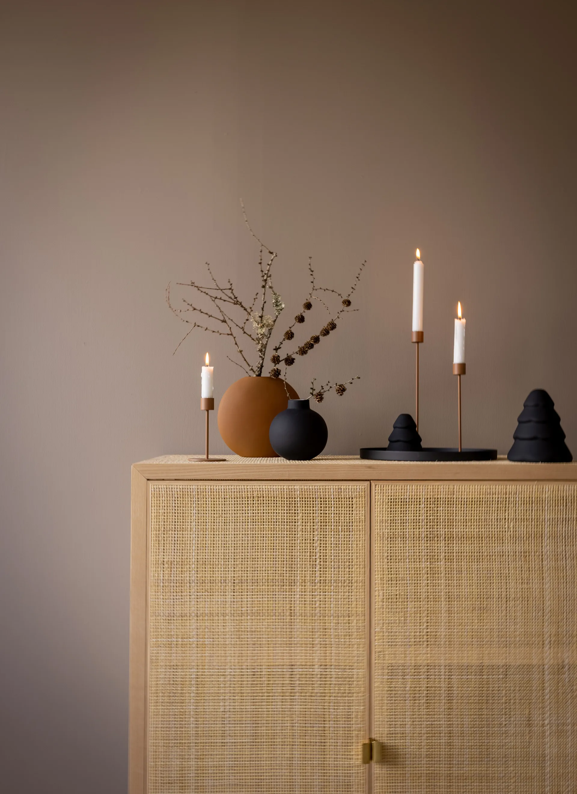 Cooee 烛台  21 cm, Coconut Cooee Design