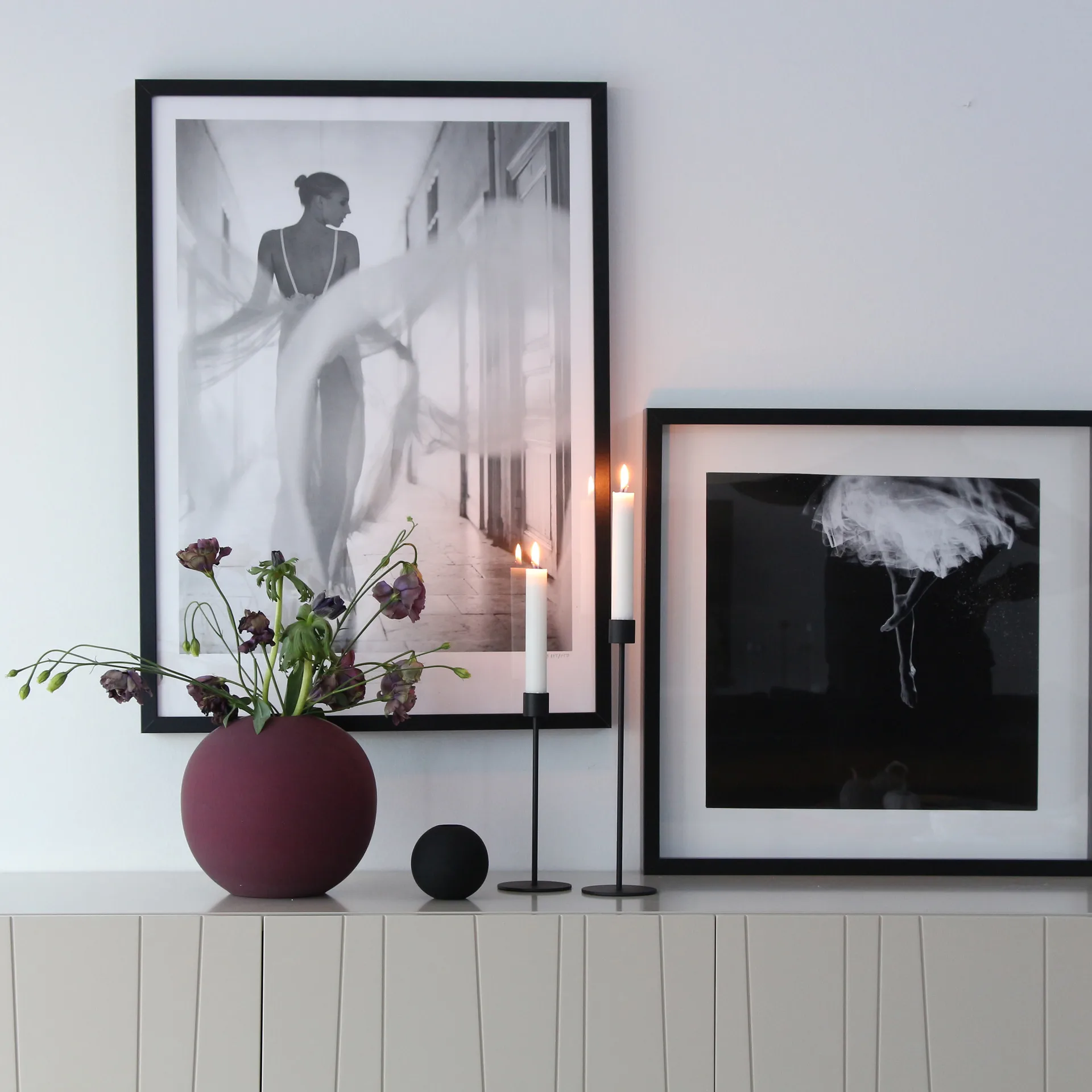 Cooee 烛台  29 cm, 黑色 Cooee Design