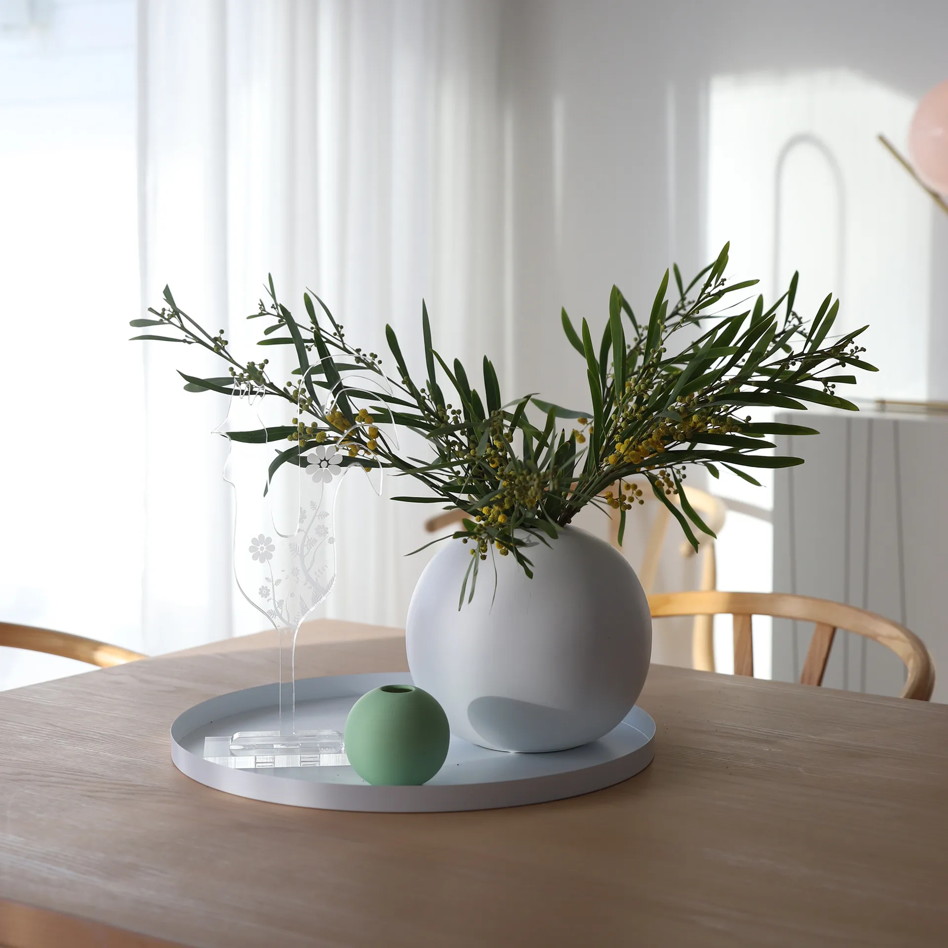 Cooee 圆形托盘 40cm, 白色 Cooee Design