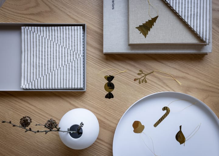 Cooee bauble brass 四件套装, Mistletoe Cooee Design