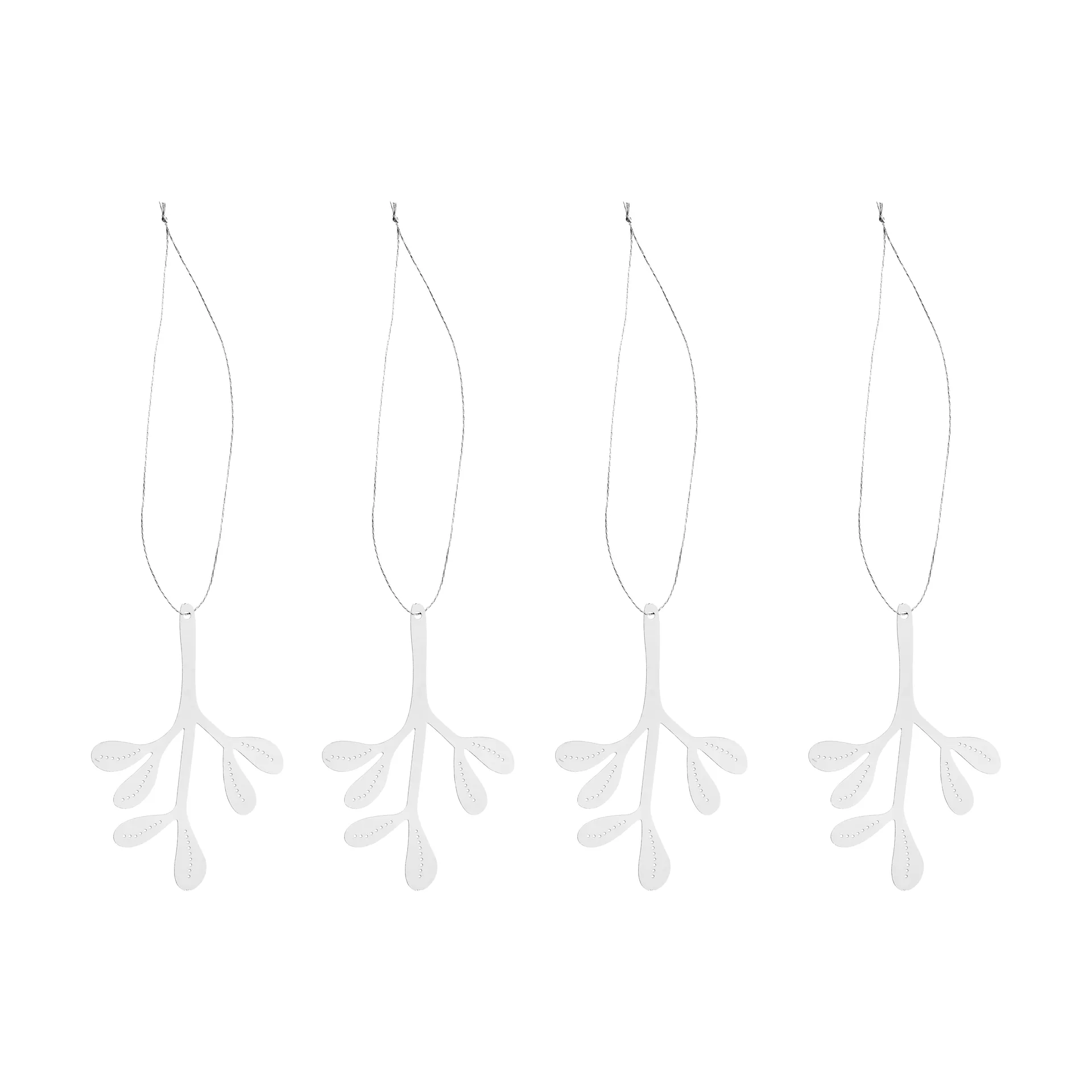 Cooee Christmas ornaments stainless steel 四件套装, Mistletoe Cooee Design