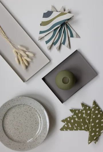 Dots 餐巾33x33cm 20件装 - 橄榄绿 - Cooee Design