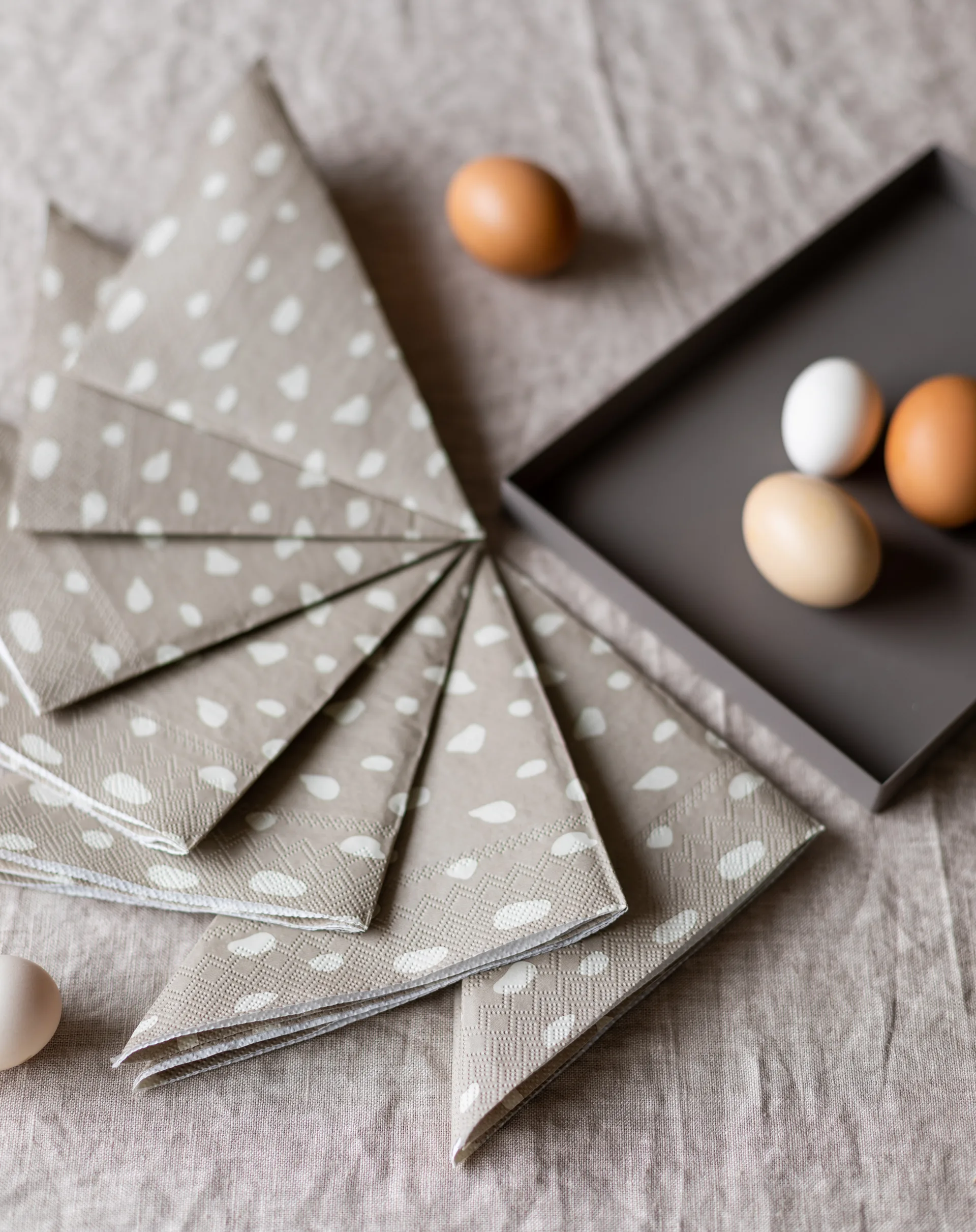 Dots 餐巾33x33cm 20件装, 沙色 Cooee Design