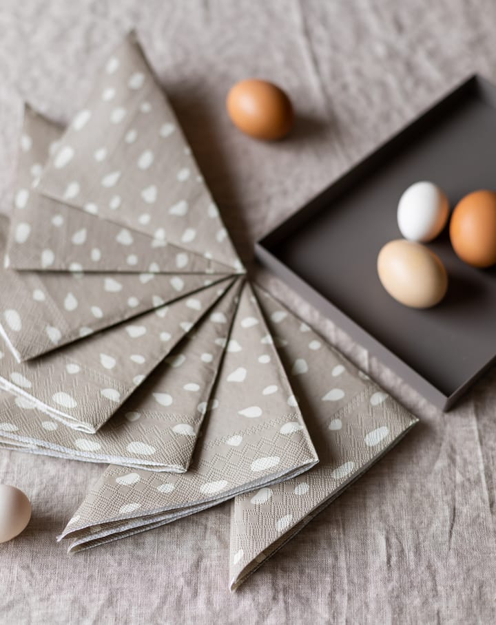 Dots napkins 33x33 cm 20-pack, 沙色 Cooee Design