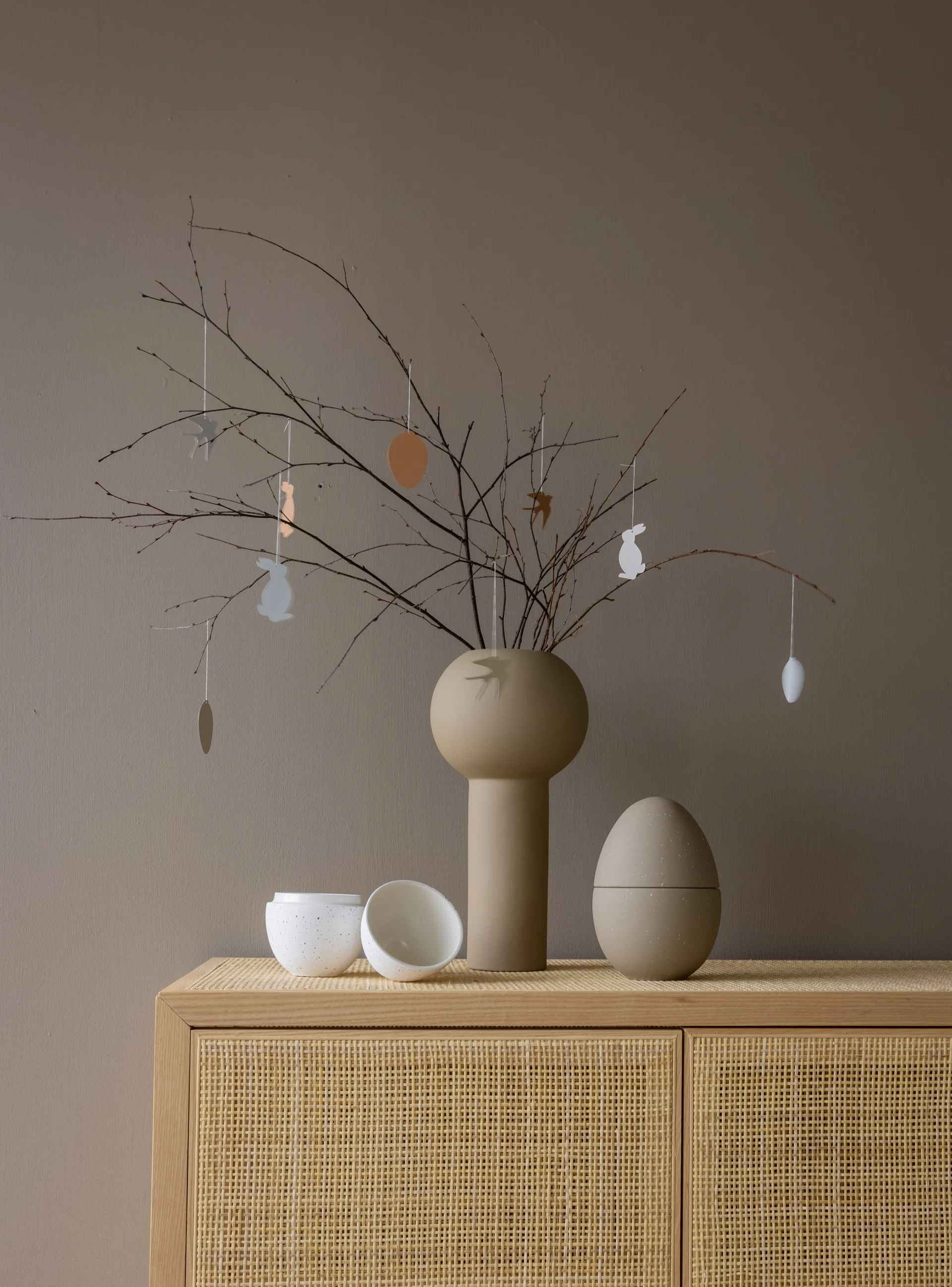 Easter Deco hare 复活节装饰 四件套装, Cafe au lait Cooee Design