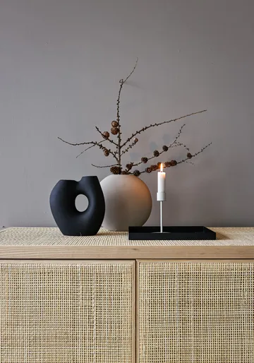 Frodig 花瓶20cm - 黑色 - Cooee Design