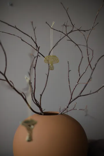 Fungi 悬挂装饰 4件 - 黄铜 - Cooee Design