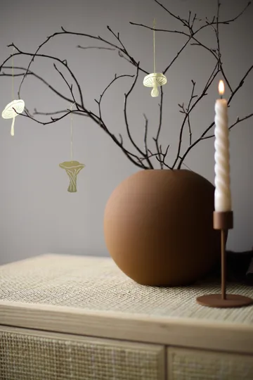 Fungi 悬挂装饰 4件 - 黄铜 - Cooee Design