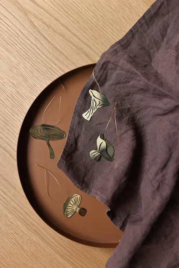 Fungi 悬挂装饰 4件 - 黄铜 - Cooee Design