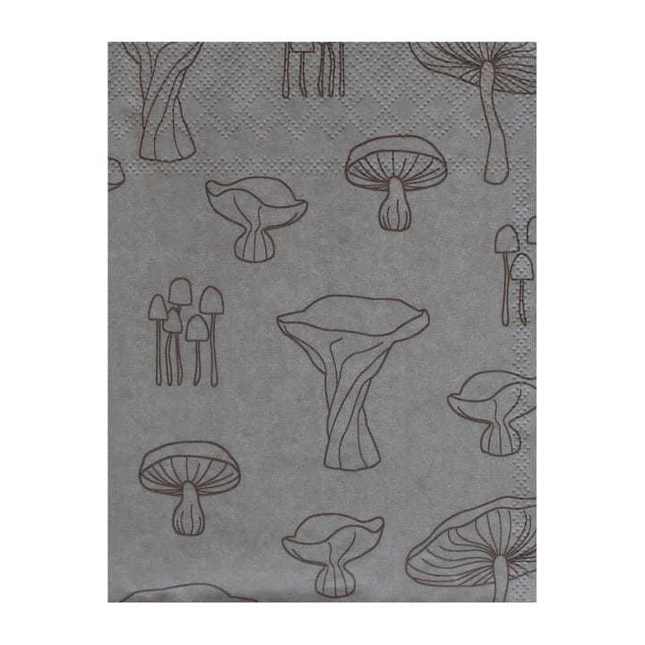 Fungi napkin 33x33 cm 20-pack - 沙色-hazelnut - Cooee Design