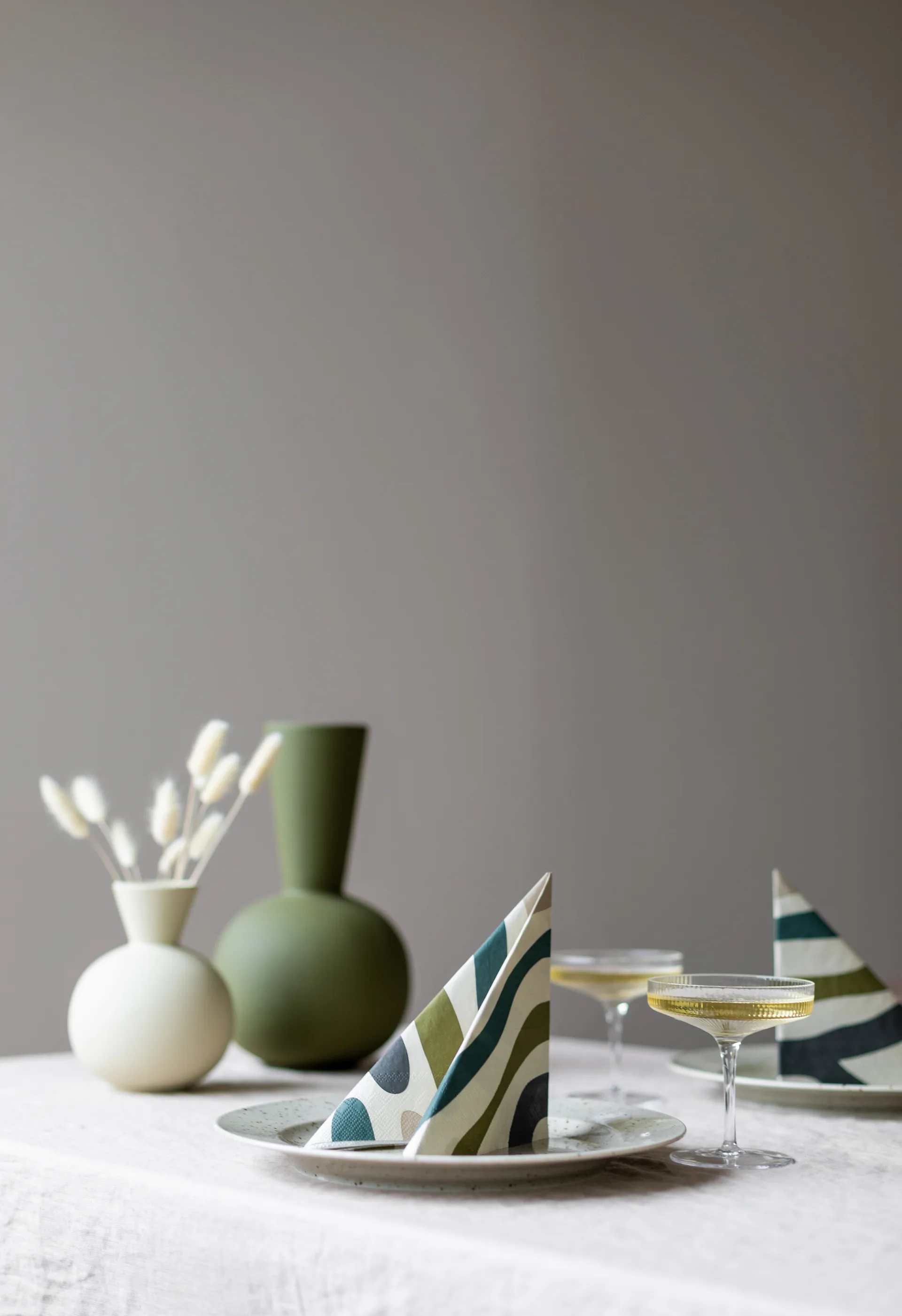 Gotland 餐巾33x33cm 20件装, 森林绿 Cooee Design