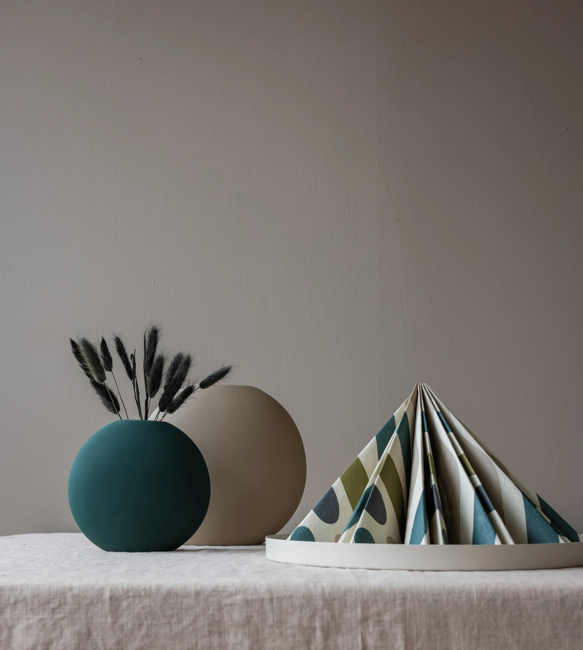 Gotland 餐巾33x33cm 20件装, 森林绿 Cooee Design