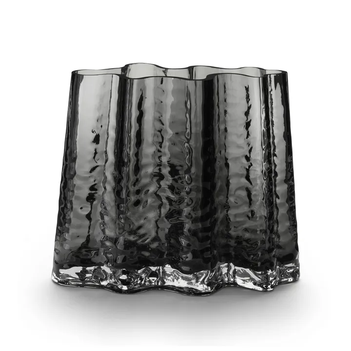 Gry 宽口花瓶19cm - 烟灰色 - Cooee Design