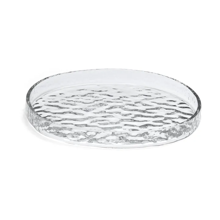 Gry 装饰托盘 Ø28cm - 透明 - Cooee Design
