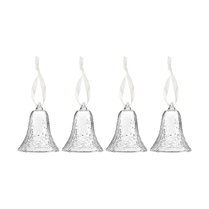 Gry bell clock 8 cm 4-pack - 透明 - Cooee Design