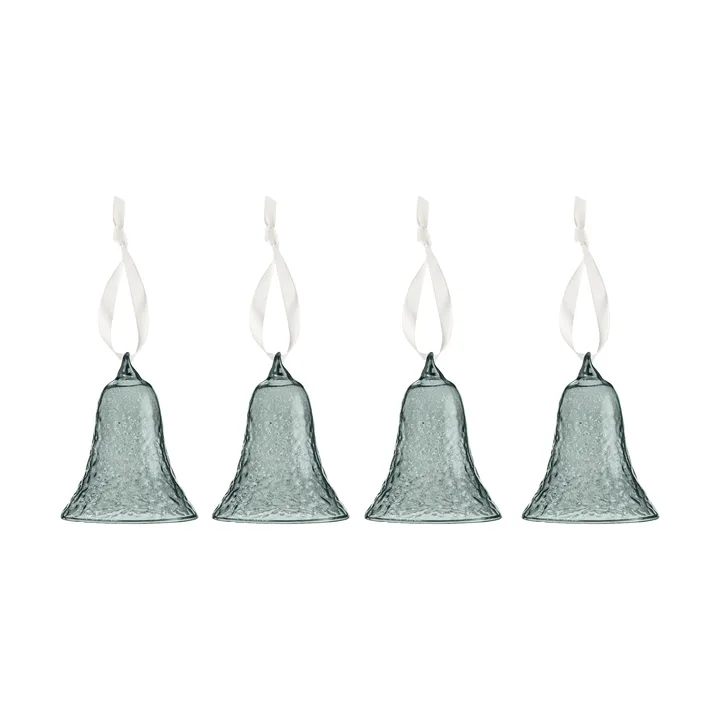 Gry bell clock 8 cm 4-pack - 烟熏 - Cooee Design