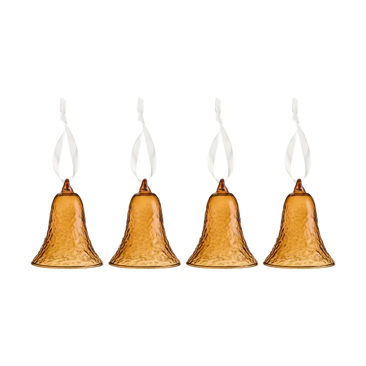 Gry bell clock 8 cm 4-pack - 琥珀棕色 - Cooee Design