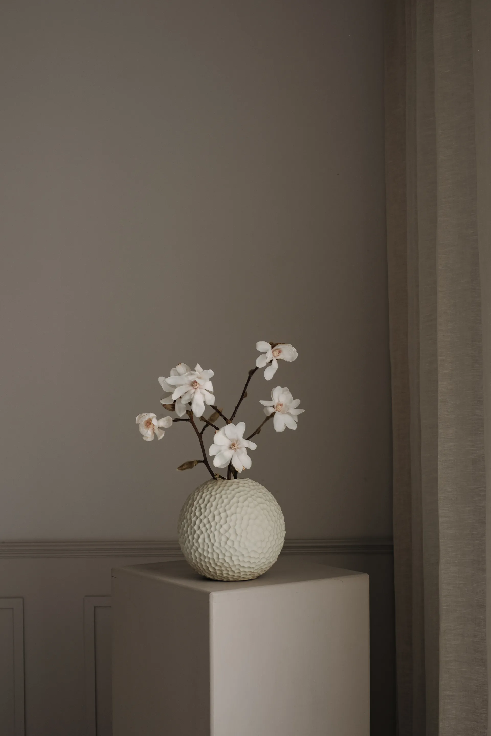 Kaia 花瓶 15cm, 亚麻色 Cooee Design