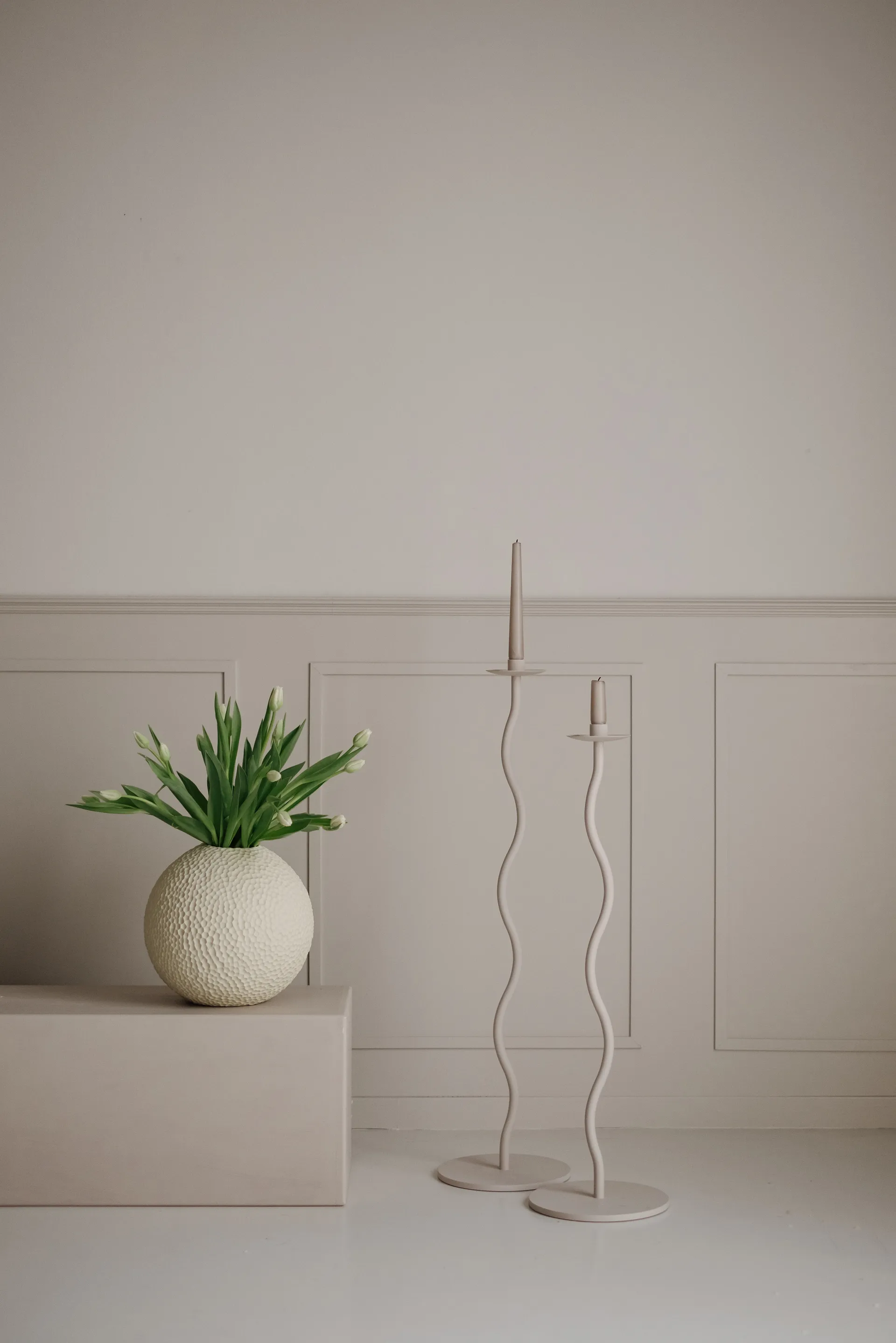 Kaia 花瓶 25cm, 亚麻色 Cooee Design