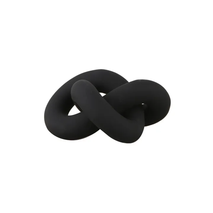 Knot Table 小号装饰摆件 - 黑色 - Cooee Design