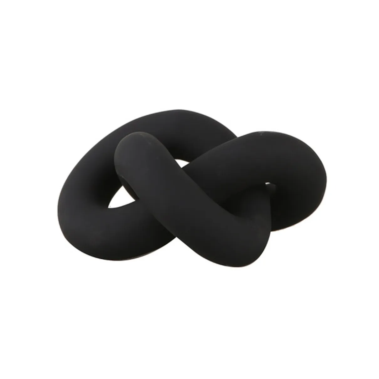 Knot Table 大号装饰摆件, 黑色 Cooee Design
