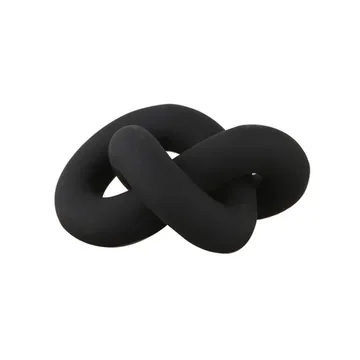 Knot Table 大号装饰摆件 - 黑色 - Cooee Design