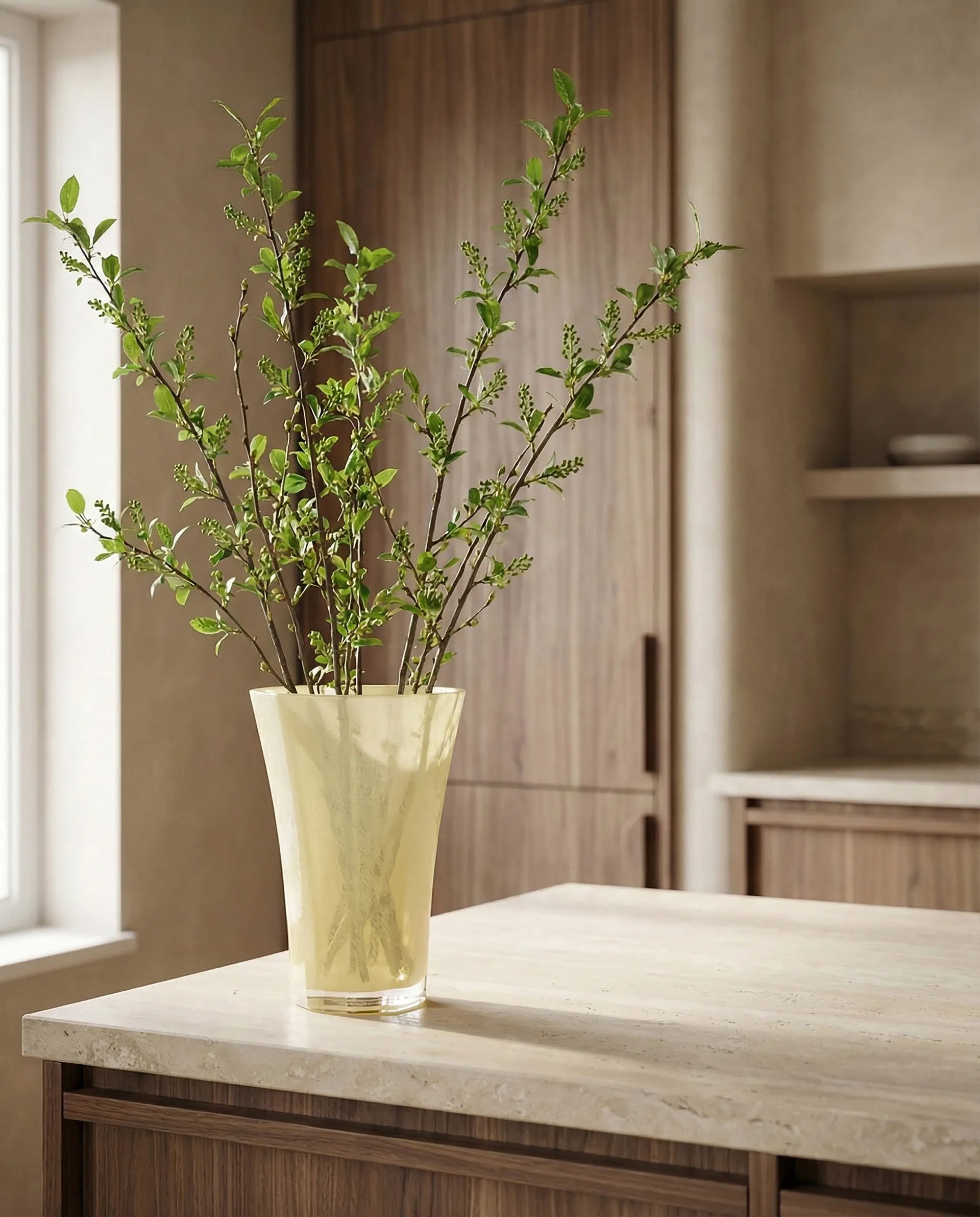 Liliané 花瓶28cm, 黄油黄色 Cooee Design
