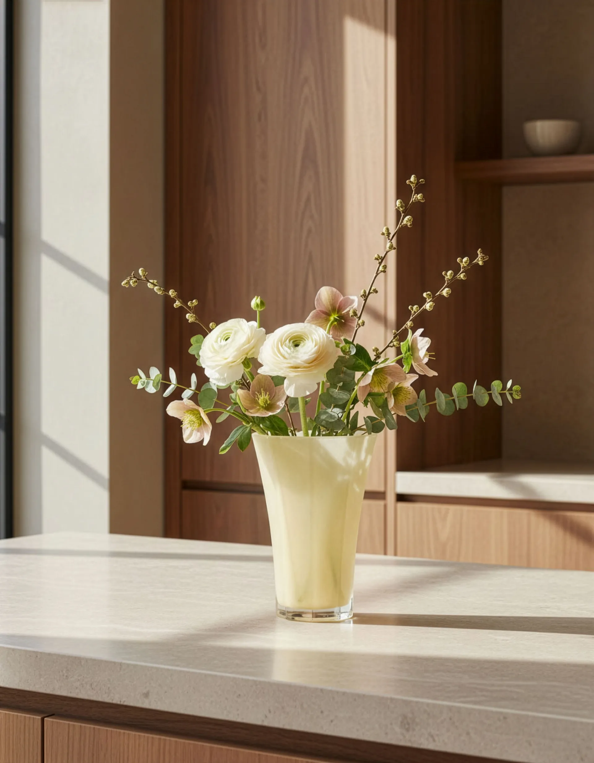 Liliané 花瓶28cm, 黄油黄色 Cooee Design