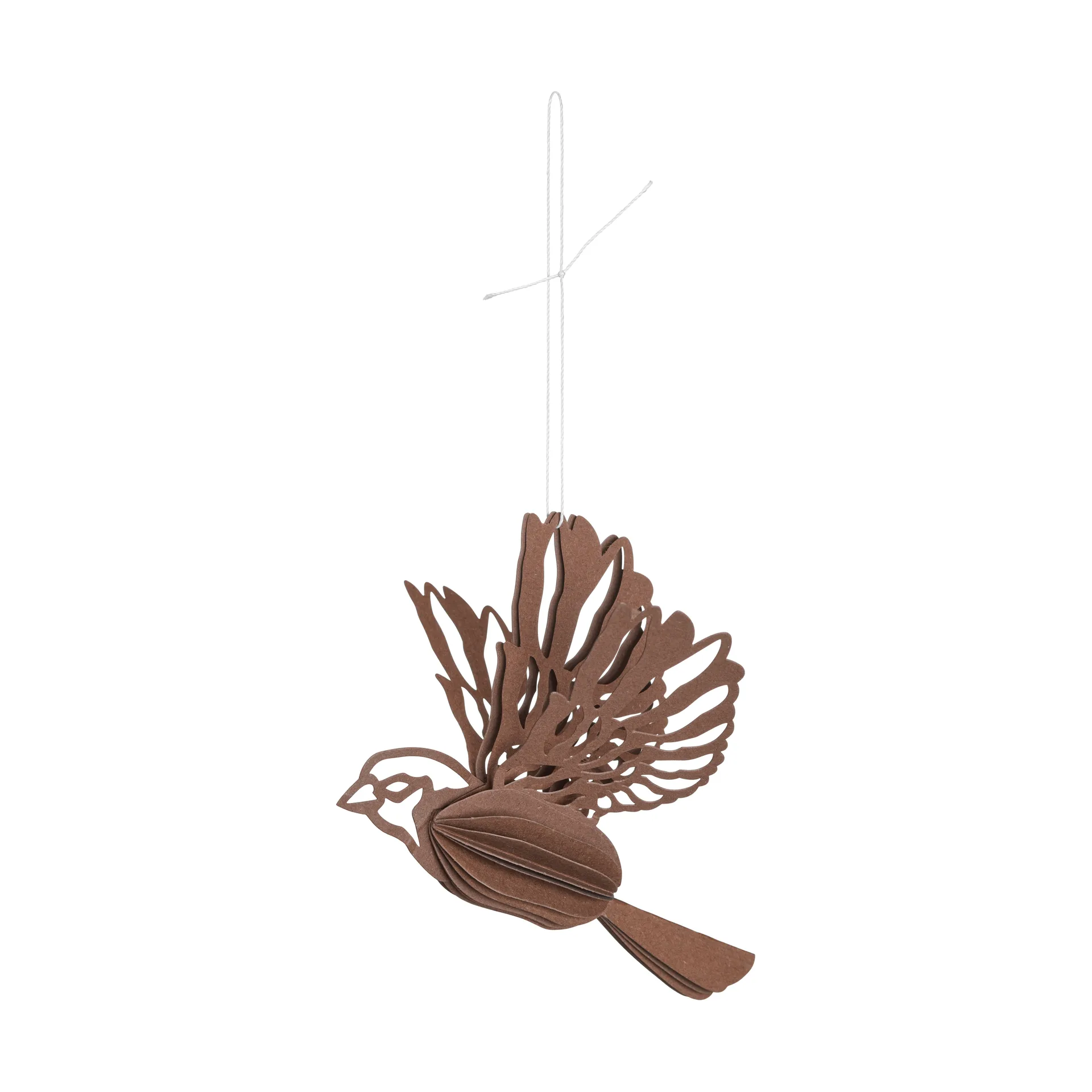 Paper bird 装饰 hanging, 咖啡色 Cooee Design