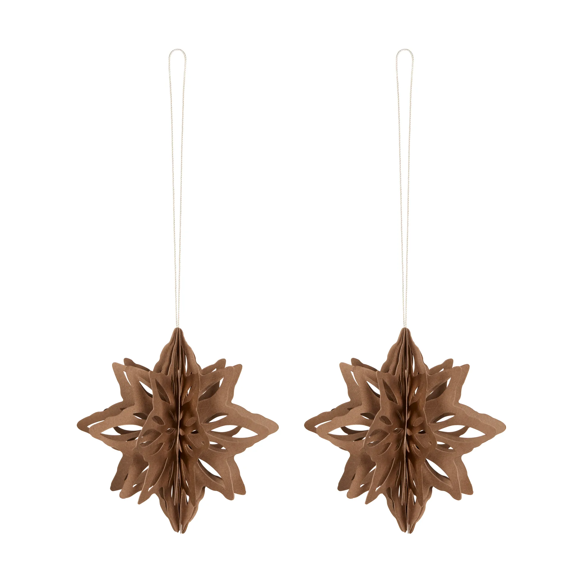Paper Nova star 装饰 衣架/架子 两件套装, 咖啡色 Cooee Design