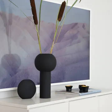 Pastille 花瓶 15cm - 黑色 - Cooee Design