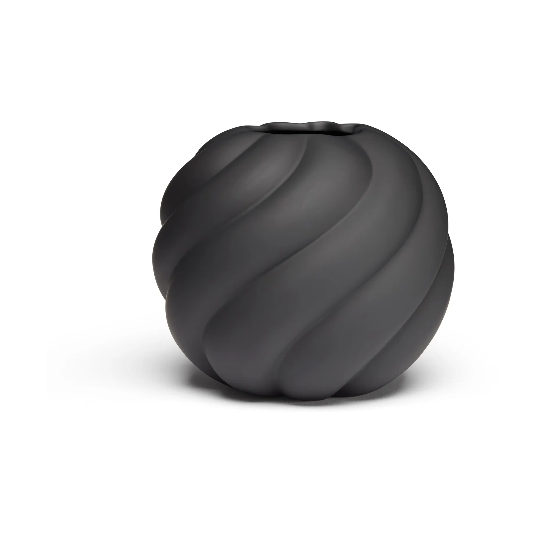 Twist 球形花瓶12cm, 黑色 Cooee Design