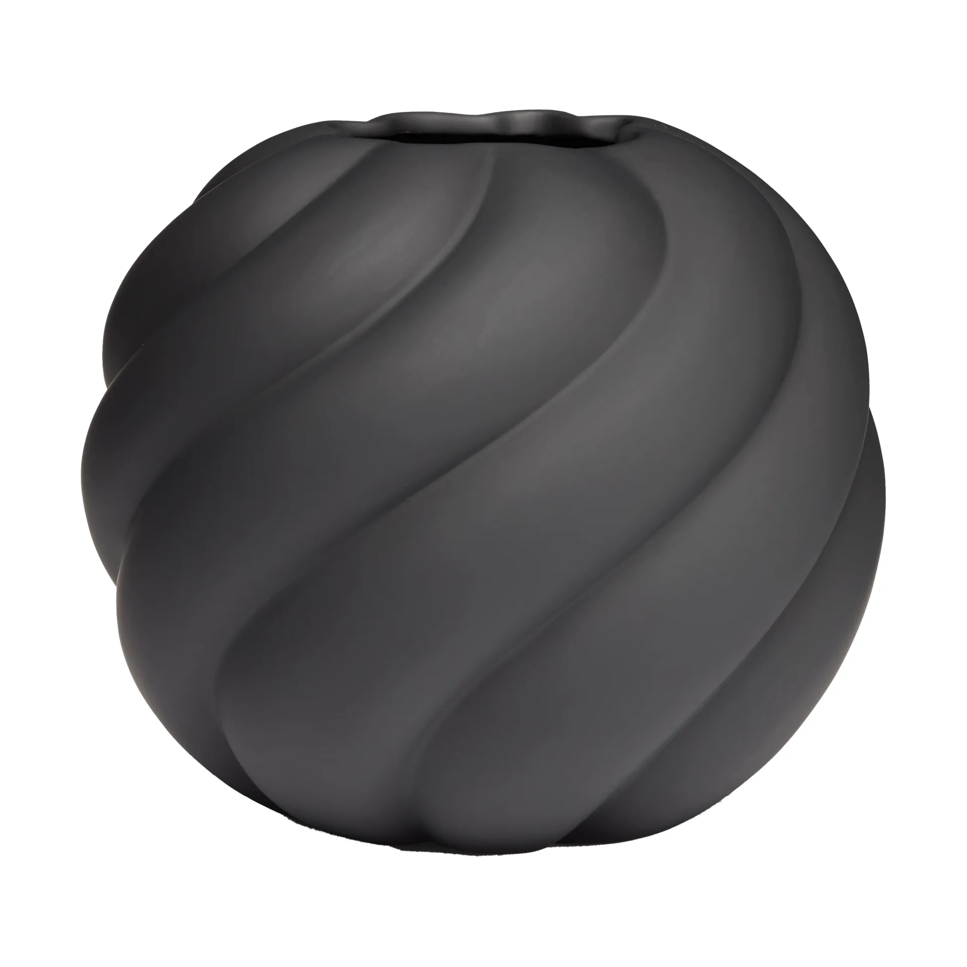 Twist 球形花瓶20cm, 黑色 Cooee Design