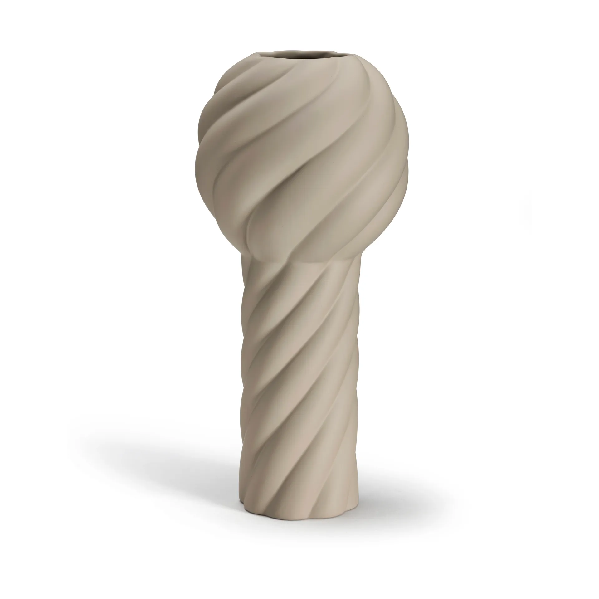 Twist 柱形花瓶34cm, 沙色 Cooee Design